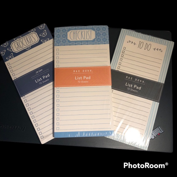 Rae Dunn set of 3 notepads - Picture 1 of 4